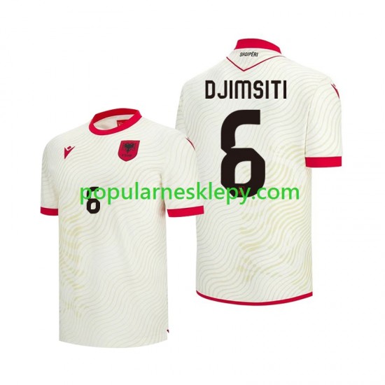 Koszulka Krótka Męska Reprezentacji Albanii Drugi strój Berat Djimsiti 6 World Cup 2026 Koszulka Krótka Męska Reprezentacji Albanii Drugi strój Berat Djimsiti 6 World Cup 2026
