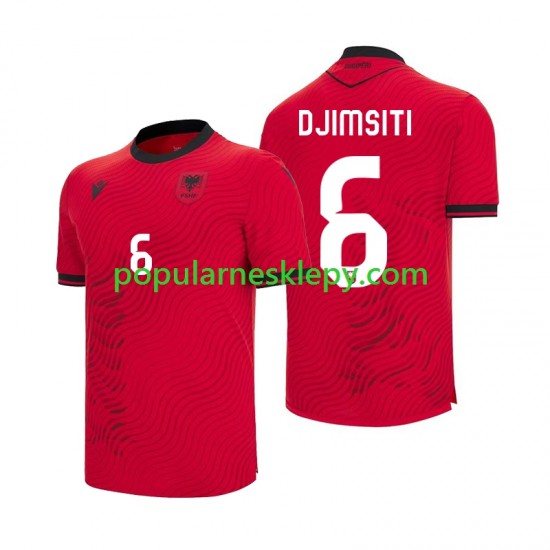 Koszulka Krótka Męska Reprezentacji Albanii Pierwszy strój Berat Djimsiti 6 World Cup 2026 Koszulka Krótka Męska Reprezentacji Albanii Pierwszy strój Berat Djimsiti 6 World Cup 2026