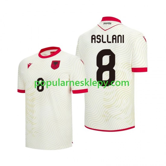 Koszulka Krótka Męska Reprezentacji Albanii Drugi strój Kristjan Asllani 8 World Cup 2026 Koszulka Krótka Męska Reprezentacji Albanii Drugi strój Kristjan Asllani 8 World Cup 2026