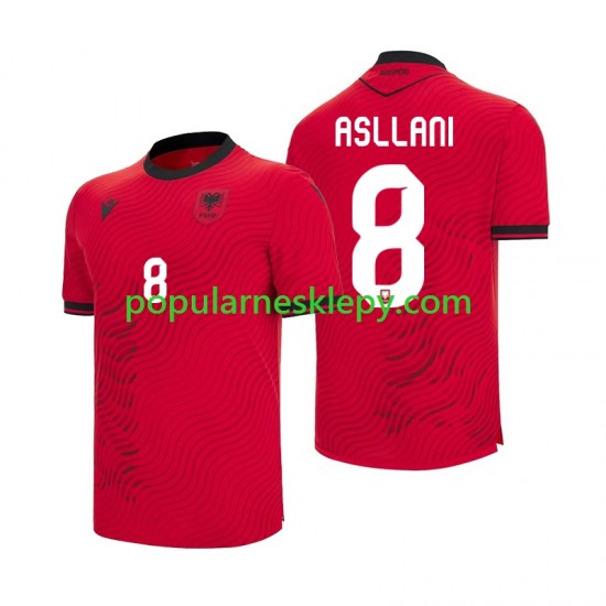 Koszulka Krótka Męska Reprezentacji Albanii Pierwszy strój Kristjan Asllani 8 World Cup 2026