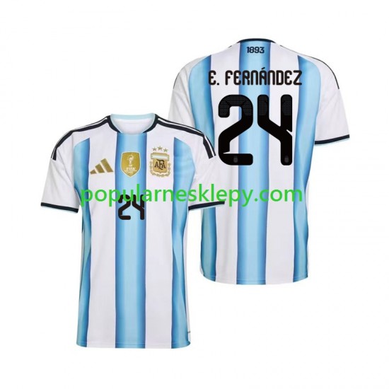 Koszulka Krótka Męska Reprezentacji Argentyny Pierwszy strój Enzo Fernandez 24 World Cup 2026