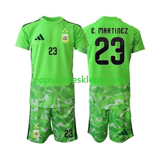 Koszulka Krótka dla Dzieci Bramkarz Reprezentacji Argentyny Trzeci strój Emiliano Martinez 23 World Cup 2026