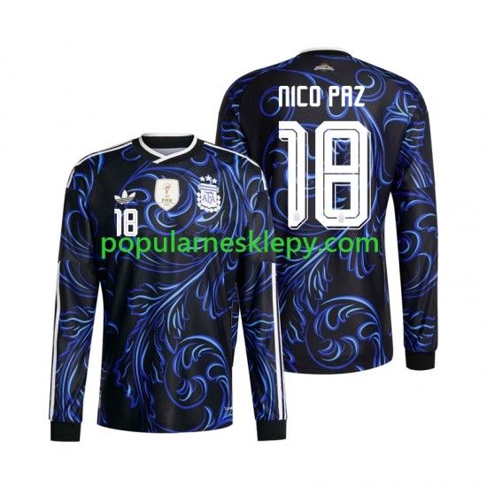 Koszulka Długi Męska Reprezentacji Argentyny Drugi strój Nico Paz 18 World Cup 2026 Koszulka Długi Męska Reprezentacji Argentyny Drugi strój Nico Paz 18 World Cup 2026
