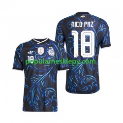 Koszulka Krótka Męska Reprezentacji Argentyny Drugi strój Nico Paz 18 World Cup 2026
