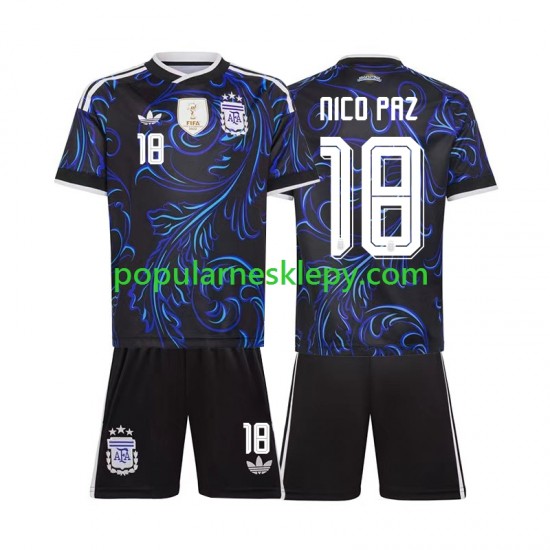 Koszulka Krótka dla Dzieci Reprezentacji Argentyny Drugi strój Nico Paz 18 World Cup 2026 Koszulka Krótka dla Dzieci Reprezentacji Argentyny Drugi strój Nico Paz 18 World Cup 2026