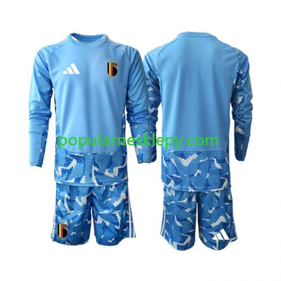 Koszulka Długi dla Dzieci Bramkarz Reprezentacji Belgii Pierwszy strój World Cup 2026 Koszulka Długi dla Dzieci Bramkarz Reprezentacji Belgii Pierwszy strój World Cup 2026