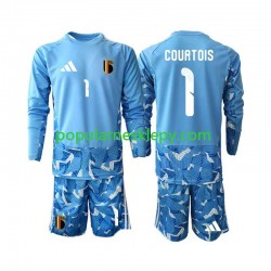 Koszulka Długi dla Dzieci Bramkarz Reprezentacji Belgii Pierwszy strój Thibaut Courtois 1 World Cup 2026
