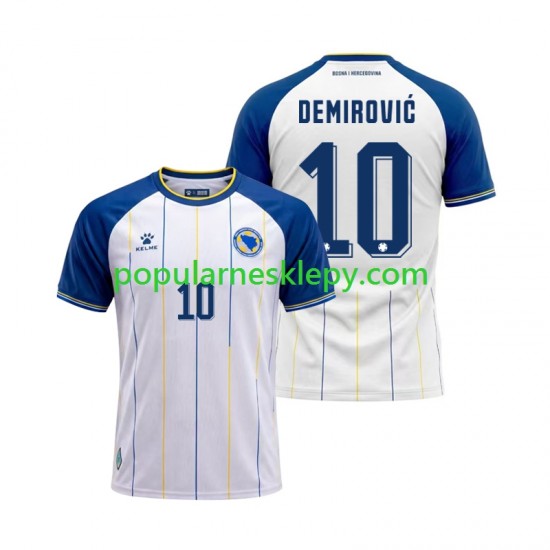 Koszulka Krótka Męska Drugi strój Bosnia Herzegovina Ermedin Demirovic 10 World Cup 2026 Koszulka Krótka Męska Drugi strój Bosnia Herzegovina Ermedin Demirovic 10 World Cup 2026