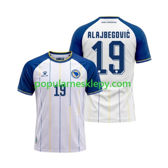 Koszulka Krótka Męska Drugi strój Bosnia Herzegovina Kerim Alajbegovic 19 World Cup 2026 Koszulka Krótka Męska Drugi strój Bosnia Herzegovina Kerim Alajbegovic 19 World Cup 2026