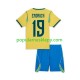Koszulka Krótka dla Dzieci Reprezentacji Brazylii Pierwszy strój Endrick 19 World Cup 2026