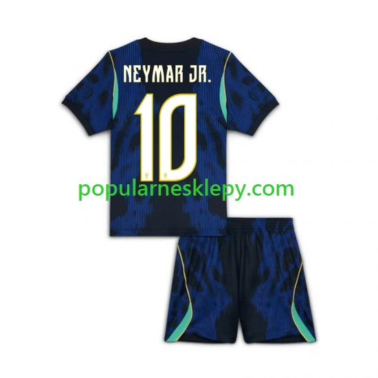 Koszulka Krótka dla Dzieci Reprezentacji Brazylii Drugi strój Neymar JR 10 World Cup 2026 Koszulka Krótka dla Dzieci Reprezentacji Brazylii Drugi strój Neymar JR 10 World Cup 2026