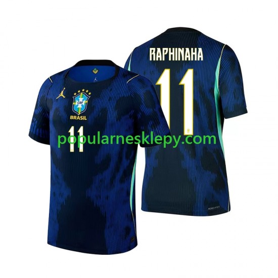 Koszulka Krótka Męska Reprezentacji Brazylii Drugi strój Raphinha 11 World Cup 2026 Koszulka Krótka Męska Reprezentacji Brazylii Drugi strój Raphinha 11 World Cup 2026