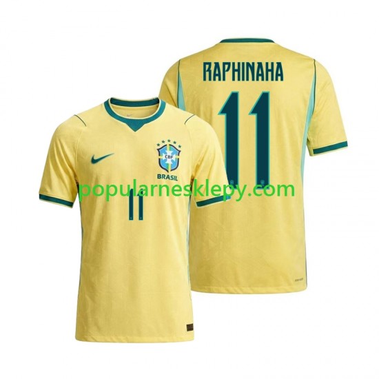 Koszulka Krótka Męska Reprezentacji Brazylii Pierwszy strój Raphinha 11 World Cup 2026 Koszulka Krótka Męska Reprezentacji Brazylii Pierwszy strój Raphinha 11 World Cup 2026