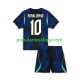 Koszulka Krótka dla Dzieci Reprezentacji Brazylii Drugi strój Ronaldinho 10 World Cup 2026 Koszulka Krótka dla Dzieci Reprezentacji Brazylii Drugi strój Ronaldinho 10 World Cup 2026