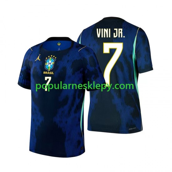 Koszulka Krótka Męska Reprezentacji Brazylii Drugi strój Vinicius Junior 7 World Cup 2026 Koszulka Krótka Męska Reprezentacji Brazylii Drugi strój Vinicius Junior 7 World Cup 2026