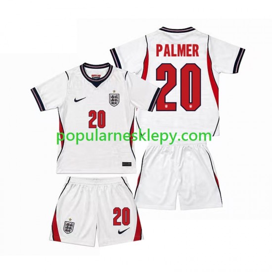 Koszulka Krótka dla Dzieci Reprezentacji Anglii Pierwszy strój Cole Palmer 20 World Cup 2026