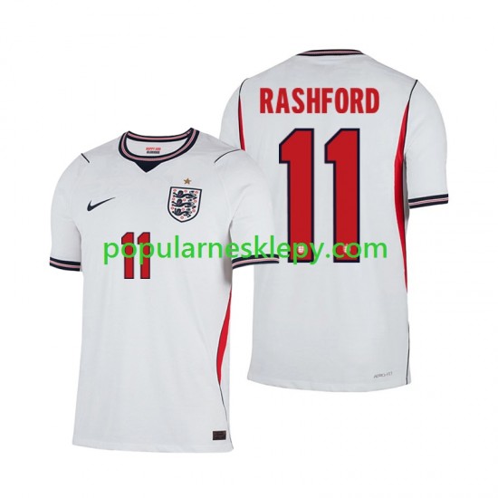 Koszulka Krótka Męska Reprezentacji Anglii Pierwszy strój Marcus Rashford 11 World Cup 2026