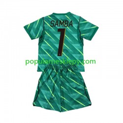 Koszulka Krótka dla Dzieci Bramkarz Reprezentacji Francji Trzeci strój Brice Samba 1 World Cup 2026
