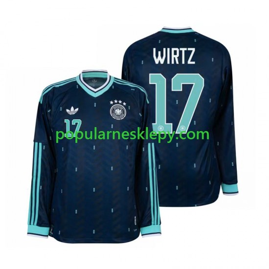 Koszulka Długi Męska Reprezentacji Niemiec Drugi strój Florian Wirtz 17 World Cup 2026 Koszulka Długi Męska Reprezentacji Niemiec Drugi strój Florian Wirtz 17 World Cup 2026