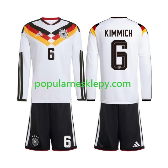 Koszulka Długi dla Dzieci Reprezentacji Niemiec Pierwszy strój Joshua Kimmich 6 World Cup 2026