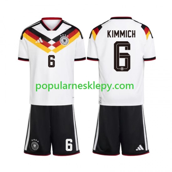 Koszulka Krótka dla Dzieci Reprezentacji Niemiec Pierwszy strój Joshua Kimmich 6 World Cup 2026