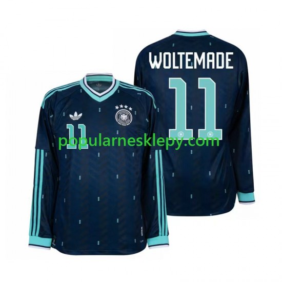 Koszulka Długi Męska Reprezentacji Niemiec Drugi strój Nick Woltemade 11 World Cup 2026 Koszulka Długi Męska Reprezentacji Niemiec Drugi strój Nick Woltemade 11 World Cup 2026
