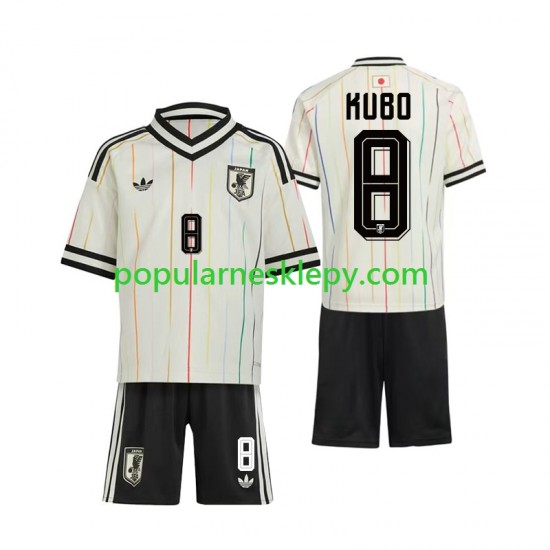 Koszulka Krótka dla Dzieci Reprezentacji Japonii Drugi strój Kubo 8 World Cup 2026 Koszulka Krótka dla Dzieci Reprezentacji Japonii Drugi strój Kubo 8 World Cup 2026