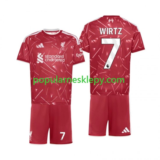 Koszulka Krótka dla Dzieci Liverpool Pierwszy strój Florian Wirtz 7 2026-2027