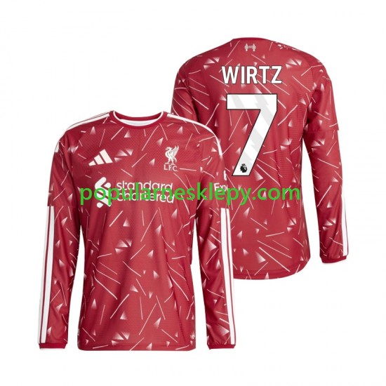 Koszulka Długi Męska Liverpool Pierwszy strój Florian Wirtz 7 2026-2027