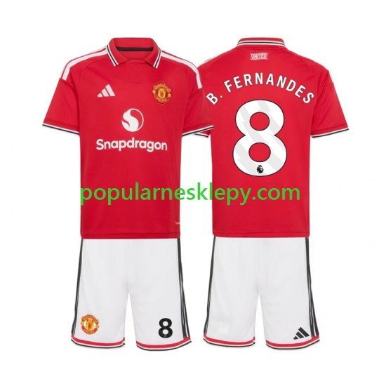 Koszulka Krótka dla Dzieci Manchester United Pierwszy strój Bruno Fernandes 8 2026-2027