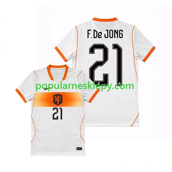 Koszulka Krótka Męska Reprezentacji Holandii Drugi strój Frenkie de Jong 21 World Cup 2026 Koszulka Krótka Męska Reprezentacji Holandii Drugi strój Frenkie de Jong 21 World Cup 2026