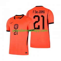 Koszulka Krótka Męska Reprezentacji Holandii Pierwszy strój Frenkie de Jong 21 World Cup 2026