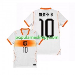 Koszulka Krótka Męska Reprezentacji Holandii Drugi strój Memphis Depay 10 World Cup 2026
