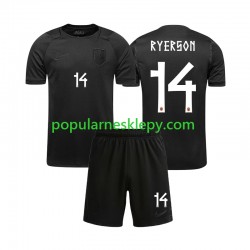 Koszulka Krótka dla Dzieci Reprezentacji Norwegii Drugi strój Julian Ryerson 14 World Cup 2026