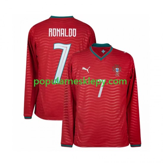 Koszulka Długi Męska Reprezentacji Portugalii Pierwszy strój Cristiano Ronaldo 7 World Cup 2026