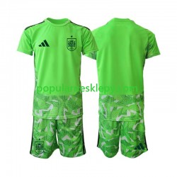 Koszulka Krótka dla Dzieci Bramkarz Reprezentacji Hiszpanii 6th Green color World Cup 2026