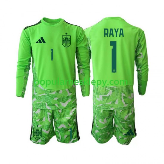 Koszulka Długi dla Dzieci Bramkarz Reprezentacji Hiszpanii David Raya 1 6th Green color World Cup 2026
