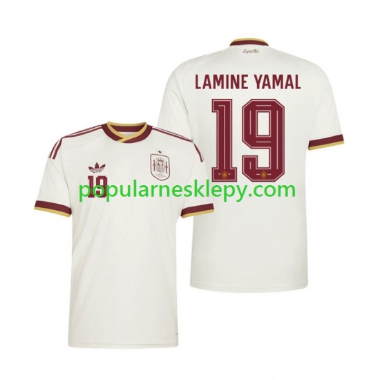 Koszulka Krótka Męska Reprezentacji Hiszpanii Drugi strój Lamine Yamal 19 World Cup 2026 Koszulka Krótka Męska Reprezentacji Hiszpanii Drugi strój Lamine Yamal 19 World Cup 2026