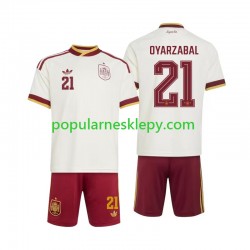 Koszulka Krótka dla Dzieci Reprezentacji Hiszpanii Drugi strój Mikel Oyarzabal 21 World Cup 2026