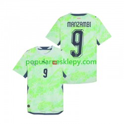Koszulka Krótka Męska Reprezentacji Szwajcarii Drugi strój Johan Manzambi 9 World Cup 2026