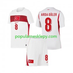 Koszulka Krótka dla Dzieci Reprezentacji Turcji Drugi strój Arda Guler 8 World Cup 2026