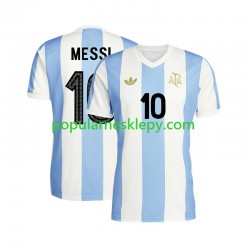 Koszulka Krótka Męska Reprezentacji Argentyny Pierwszy strój Lionel Messi 10 50 Anniversary