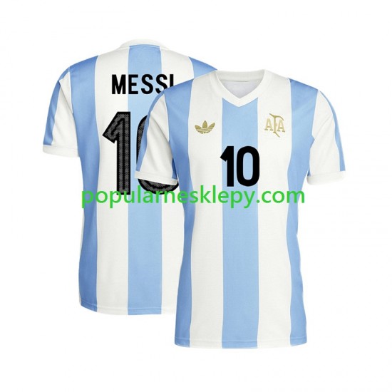 Koszulka Krótka Męska Reprezentacji Argentyny Pierwszy strój Lionel Messi 10 50 Anniversary