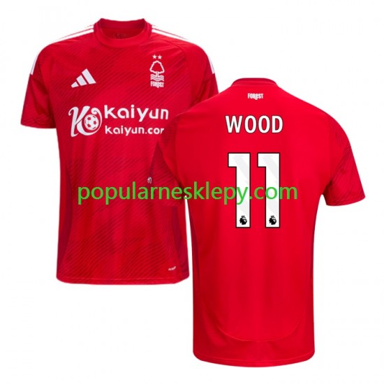 Koszulka Krótka Męska Nottingham Forest Pierwszy strój Chris Wood 11 2024-2025