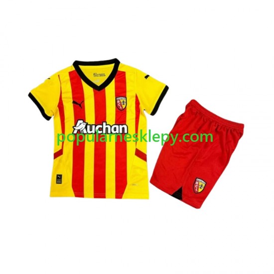 Koszulka Krótka dla Dzieci RC Lens Pierwszy strój 2024-2025