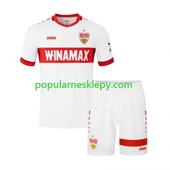 Koszulka Krótka dla Dzieci VfB Stuttgart Pierwszy strój 2024-2025
