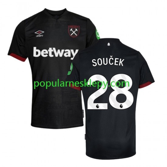 Koszulka Krótka Męska West Ham United Drugi strój SOUCEK 28 2024-2025