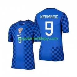 Koszulka Krótka Męska Reprezentacji Chorwacji Drugi strój Andrej Kramaric 9 World Cup 2026