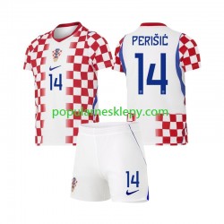 Koszulka Krótka dla Dzieci Reprezentacji Chorwacji Pierwszy strój Ivan Perisic 14 World Cup 2026