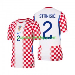Koszulka Krótka Męska Reprezentacji Chorwacji Pierwszy strój Josip Stanisic 2 World Cup 2026